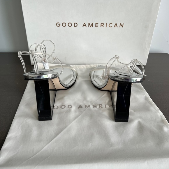 Good American Cinder-f*cking-rella Silver - Size 7 - Picture 4 of 9